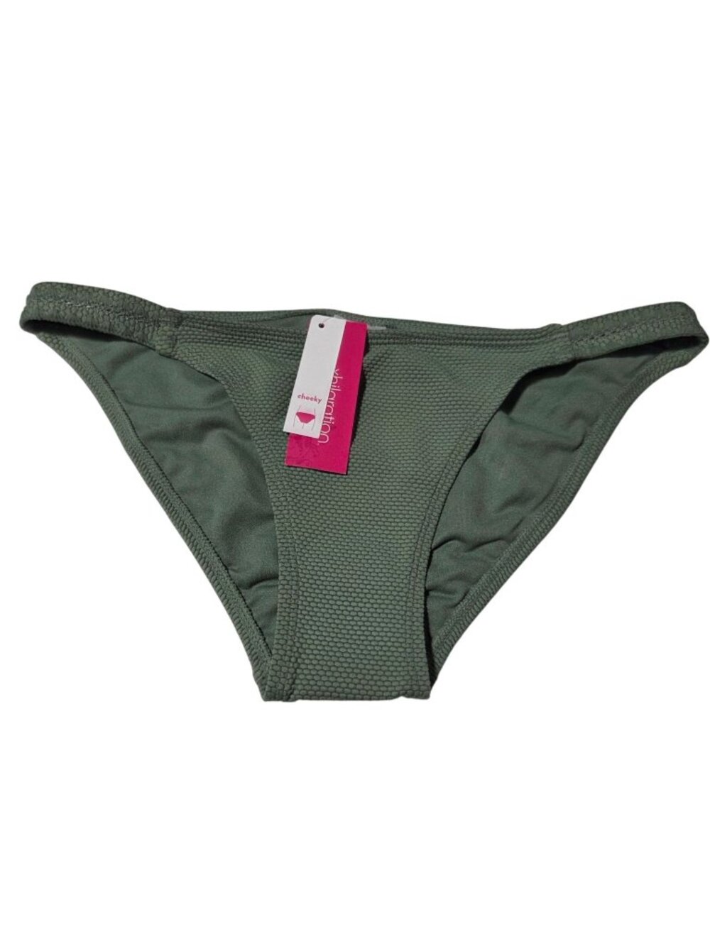 Xhilaration Green Cheeky Bikini Bottoms Size Medium Swimwear Swimsuit Beach Pool